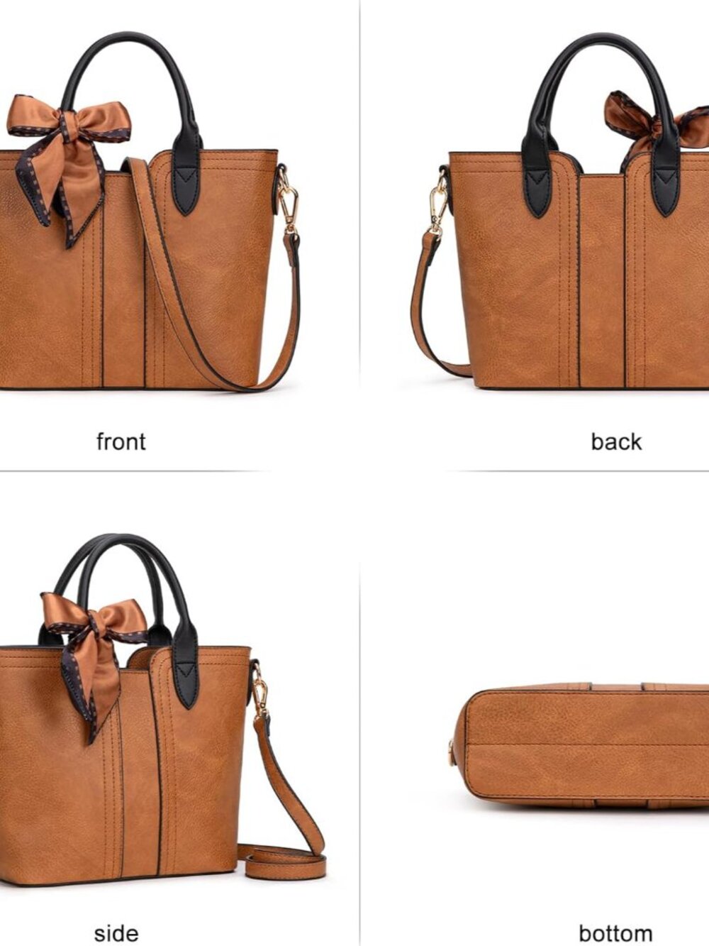 Tote Bags for Women Crossbody Purses Cute Satchel Handbag with Detachable Strap - Picture 4 of 7